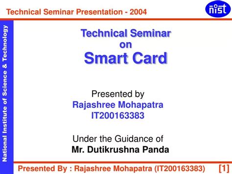 Smart Card PPT Presentation Seminar pdf report Free 